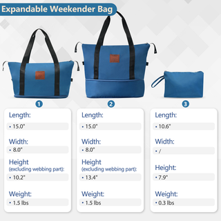 Hardshell Luggage Sets 6 Piece Suitcase Set, Expandable Lightweight Suitcases with Dual Wheels, TSA Lock for Men Women, Blue Dweva