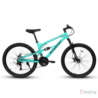 A26207 26 Inch Steel Frame Shock Fork Plus Shock Absorber 21-speed Unisex Mountain Bike Dweva