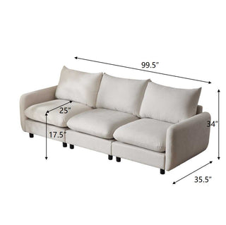L Shaped Modular Free Combination Sectional Sofa Dweva