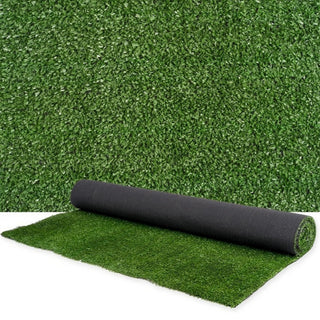 5ft x 10ft Premium Artificial Turf Mat with Drainage Holes. Thick Fake Grass with Rubber Backing, Ideal for Indoor/Outdoor Pet Areas, Garden, Lawn, Patio & Balcony Decor(Grass height 0.6 inches/1.5cm) Dweva