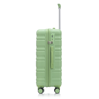HIFINE TOURIST 20"/24"/28" 3 pcs/set in ABS Spinner Wheel Luggage, Carry on Suitcase, Matching Color, TSA Combination Lock (Green) Dweva