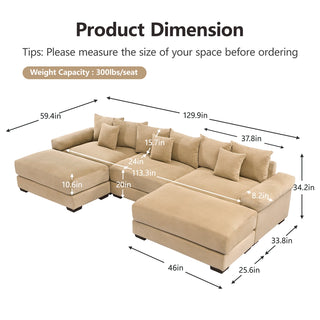 Velora Cloud Modular Sofa - Camel