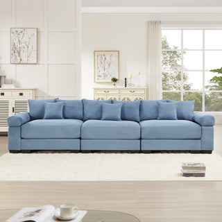 Velora Cloud Modular Sofa - Blue