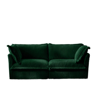 Slipcovered Fluffy Sofa - 2 Seat Dweva