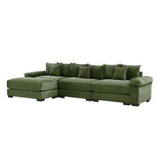 Velora Cloud Modular Sofa - Green