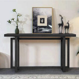 59" Narrow Console Table - MDF Entryway Sofa Table for Hallway, Living Room, Foyer with Space-Saving Design Dweva