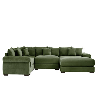 Velora Cloud Modular Sofa - Green