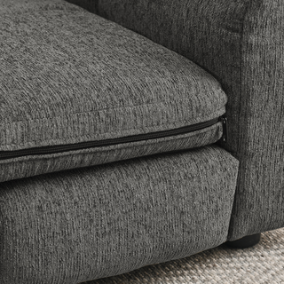 Soft and comfortable pet bed for big and oversized dogs, durable elevated dog sofa bed, comfortable dog sofa, modern and fashionable linen fabric dog sofa-DARK GREY Dweva