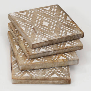 Assorted Design Coasters - Pack of 6 Dweva