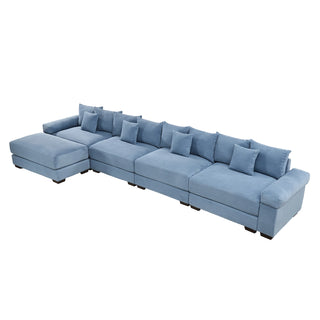 Velora Cloud Modular Sofa - Blue