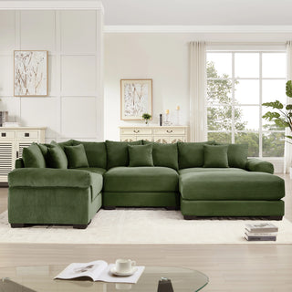 Velora Cloud Modular Sofa - Green
