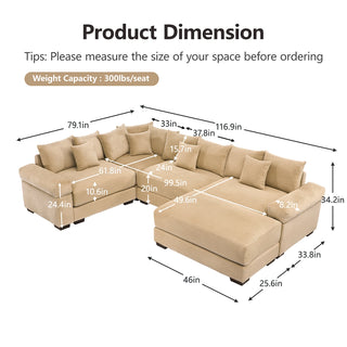 Velora Cloud Modular Sofa - Camel