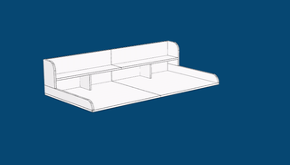 Washer Dryer Countertop with Non-slip Pads, Laundry Wood Shelf Topper with Edge, 54" Width x 27.5" Depth Double Layer Organizer for Washer and Dryer Laundry Hamper Counter Storage Organization(WALNUT) Dweva