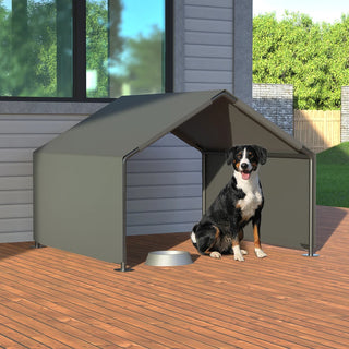 Dog Shade Shelter, Portable Pet Tent, Water Resistant Dog House for Shade Protection, Outdoor, Garden, Patio, Backyard, Gray Dweva