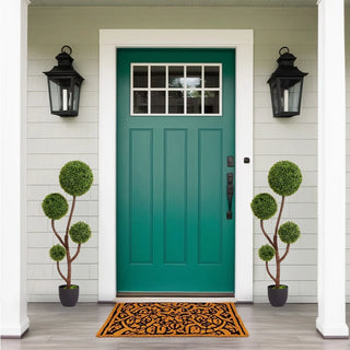 4FT Tall Artificial Boxwood Topiary Tree Large Faux Green Plant in Pot for Indoor Outdoor Home Office Porch Decor, 1pc/set Dweva