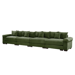 Velora Cloud Modular Sofa - Green