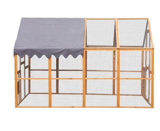 Outdoor Chicken Coop Enclosures 110" Large Kitten Playpen,Upgrade Waterproof Cover Dweva