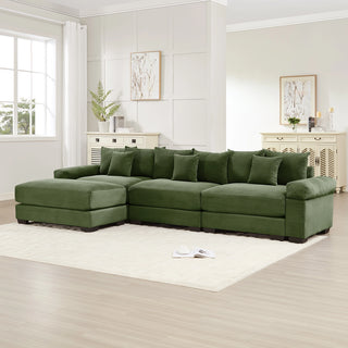 Velora Cloud Modular Sofa - Green