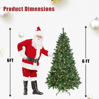 7ft Green Christmas Tree with 400 WiFi-Controlled RGB LED Lights, 1063 PVC Tips, 38 Light Functions, Music Sync, Hinged Structure & Metal Stand – Smart App-Controlled Holiday Tree Dweva