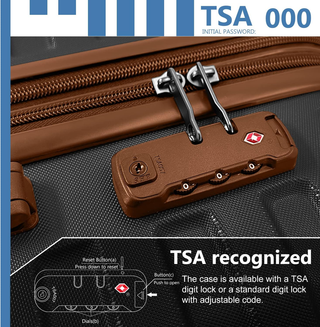 Luggage Sets 6 Piece with Duffel Bags, Hardside Expandable Suitcases with Spinner Wheels TSA Lock, Black Dweva