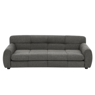 Soft and comfortable pet bed for big and oversized dogs, durable elevated dog sofa bed, comfortable dog sofa, modern and fashionable linen fabric dog sofa-DARK GREY Dweva