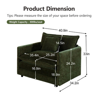 Harmony Luxury Deep-Seat Cloud Couch Dweva