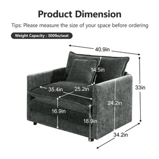 Harmony Luxury Deep-Seat Cloud Couch Dweva