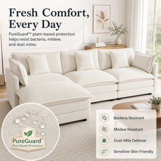 Harmony Luxury Deep-Seat Cloud Couch Dweva