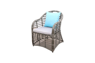 32" Polyethylene And Iron Brown 6-Piece Outdoor Sofa Set