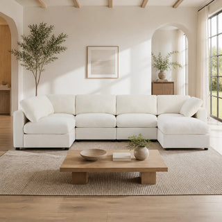 Pavia 129" Modular Lounge Sofa Dweva