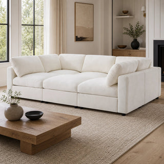 Pavia 129" Modular Lounge Sofa Dweva
