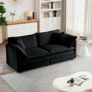 Kendall Chenille Luxury Deep-Seat Cloud Couch Dweva