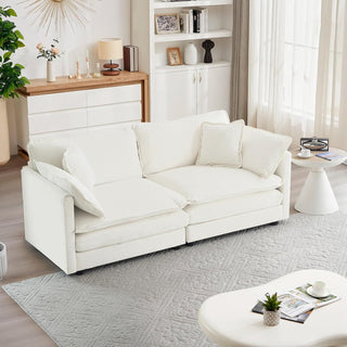 Kendall Chenille Luxury Deep-Seat Cloud Couch Dweva