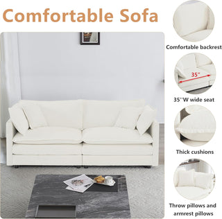 Kendall Chenille Luxury Deep-Seat Cloud Couch Dweva