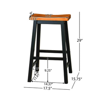 Wood 29" SADDLE STOOL Dweva
