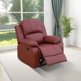 Red Semi PU And PVC Unit Sofa Living Room Sofa