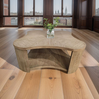 Walnut MDF and Oak Living Room Cocktail Table Karo Home